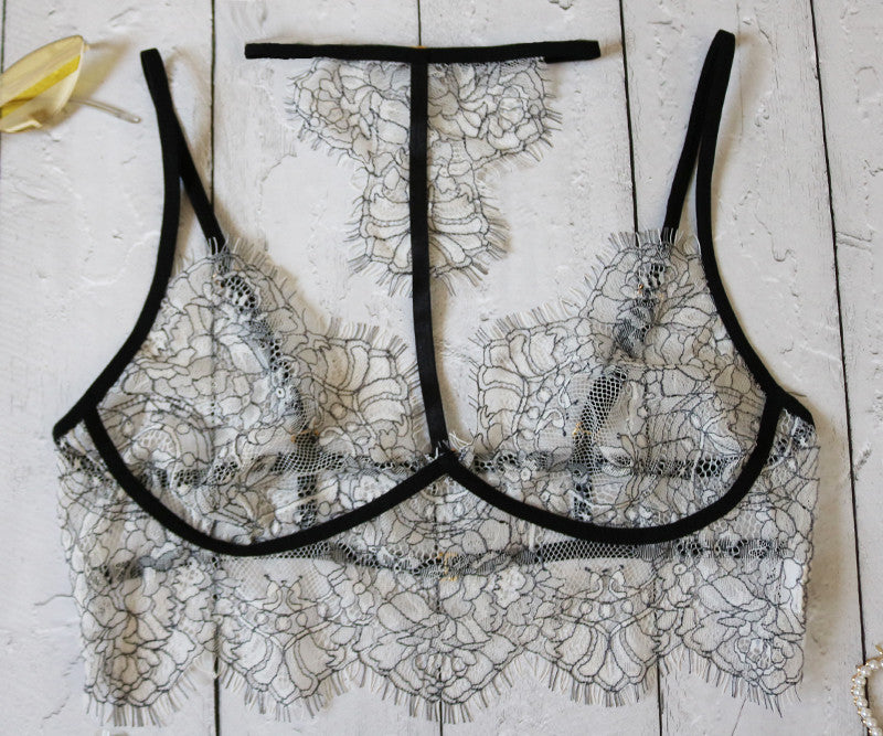 Sexy Strap Thong Bralette Set