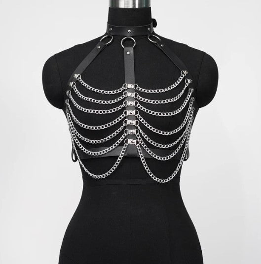 Chest Harness with Chains