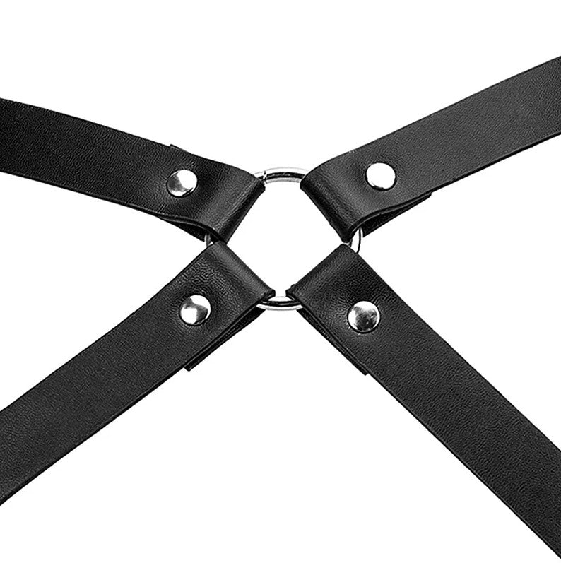 PU Leather Harness Suspender