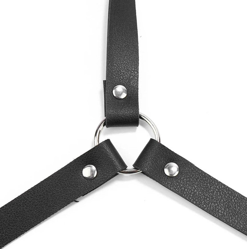 PU Leather Harness Suspender