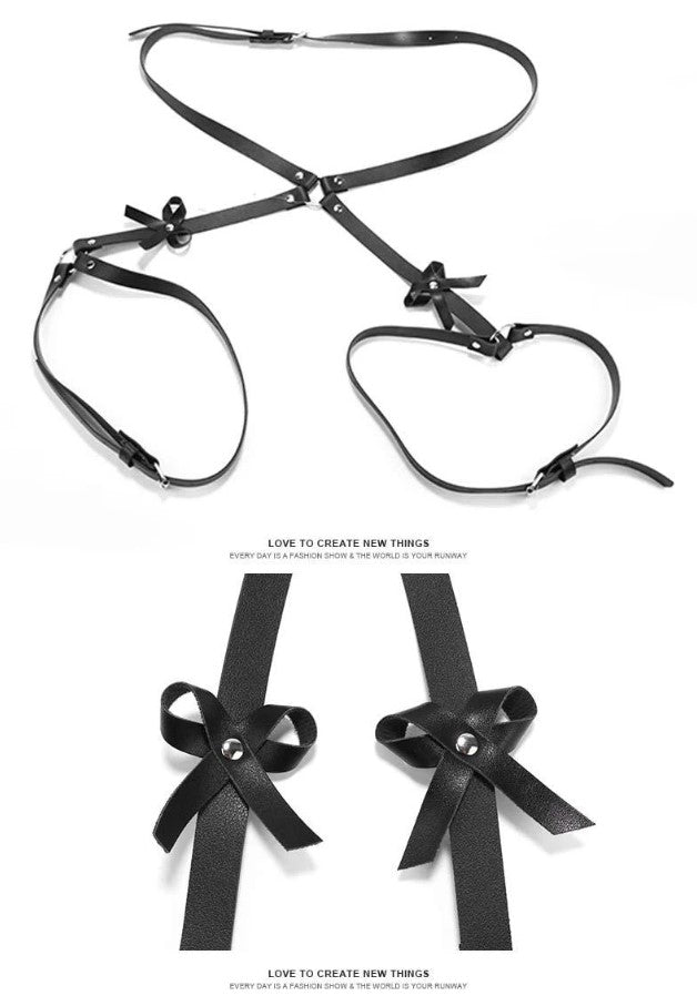 PU Leather Harness Suspender