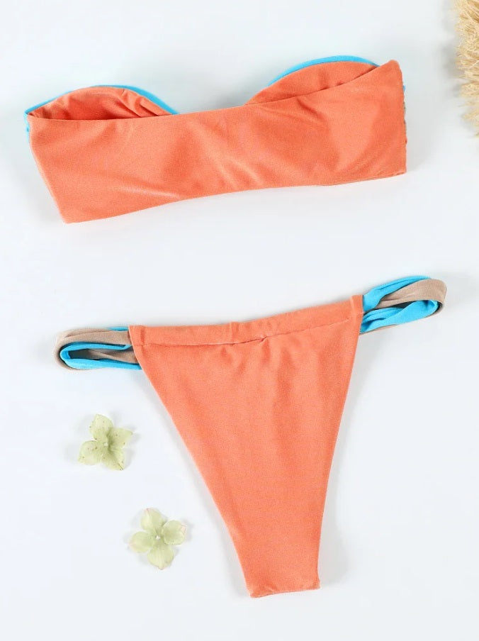 High Cut Strapless Bikini