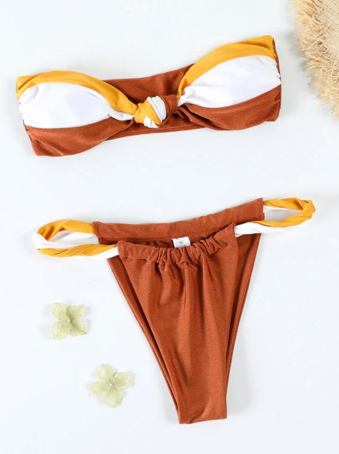 High Cut Strapless Bikini